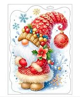 Наклейки оформ. НГ А4 "Новогодний гномик" 5.0001472 двухстор.