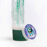 Лизун Слайм "Стекло" с зелёными блёстками  90гр 00-00512559