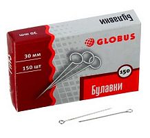 Булавки 30мм 150шт ГЛОБУС БК30-150 