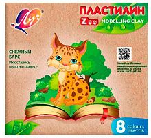 Пластилин  8цв.,120гр. ЛУЧ "Zoo" 29С 1720-08