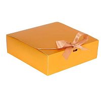 Коробка подар. КОКОС 212866/3 золото (16,5*16,5*5) 