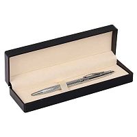 Ручка подар. шар. Fiorenzo 232055 синяя,0,7мм,серебр.корп.,поворот.мех.,подар./к