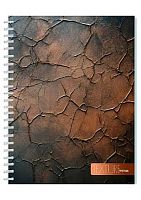 Тетрадь 40л. (линейка) АППЛИКА спираль "Бронзовая текстура" С0155-08