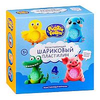 Пластилин шар. Волшебный мир PUZZLE FOAM "Зверики" (3+) FM056
