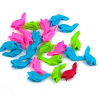 Держатель анатомич. ALINGAR д/каранд. и ручки "Рыбка" AL6421 силикон,асс.