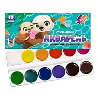 Краски 12цв. ЛУЧ "Zoo" 19С 1247-08 аквар.,б/к,к/к