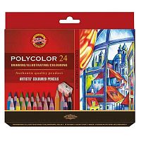 Карандаши 24цв. KOH-I-NOOR "Polycolor" 3834024007KZ к/к