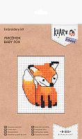 Набор д/вышивания Klart "Лисёнок" 8*9см 8-335