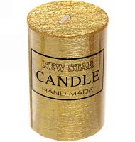 Свеча "New Star" ZD-072 114-139 золото,5*7,5см