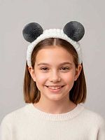 Повязка на голову АЛЕФ GIRLY "Панда серая" 3429117