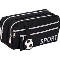 Пенал-косметичка deVENTE 230*95*70 "Sport" 7025680 (100предм.) прямоуг.,чёрный,полиэстер