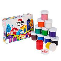 Гуашь 12цв. 10мл. ХАТ "Домики" 087652 к/к