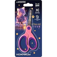 Ножницы детск. 13см deVENTE "Chiisana Hoshi" 8010514 закругл.лезвия,прорезин.ручки,к/блист.