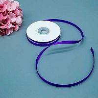 Лента 0,6см*22,85м атласная фиолетовая Микрос ч37696