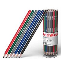 Карандаш ч/гр. EK "Deep Classic triangular" 60716 HB трёхгр.,асс.