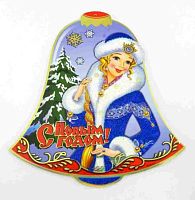 Подвеска декор. НГ "Снегурочка" 37*33,5см RX-SD-K27