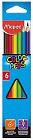Карандаши  6цв. MAPED Color`Peps 832002 трёхгр.,ударопр.,из липы,к/к