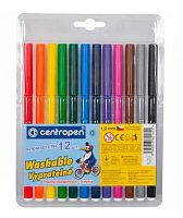Фломастеры 12цв. CENTROPEN 7790/12TP "Пингвины" блистер