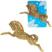 Брошь Символ года 2026 "Best Podarok - Valkyrie" 654-0322 золото,9*4см