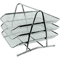 Лоток гориз.3-секц. deVENTE 3041010 серый,метал.,сетчатый,35*28*29см