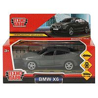 Игрушка инерц. Технопарк "Машина BMW X6 темно-серый" металл.,12см X6-12-GY