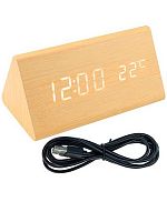 Часы электронные Миленд ЧЭ-3743 жёлтый,15*8.5*7см