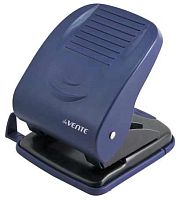 Дырокол  40л. deVENTE Stripe 4020346 пластик. с линейкой, синий, к/к