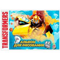 Альбом для рис.40л. КанцБиз "Transformers" TR204 на скобе,выб.уф-лак
