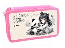 Пенал 2отд. 190*110 ОНИКС ПКК-11-5 "Аниме мои друзья" (87862) л/т