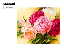 Мозаика алмазная MAZARI "Пионы" M-11968 21*25см,част.выкл.,мольберт
