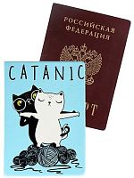 Обложка д/паспорта Миленд "Котаник" ОП-0243 ПВХ slim
