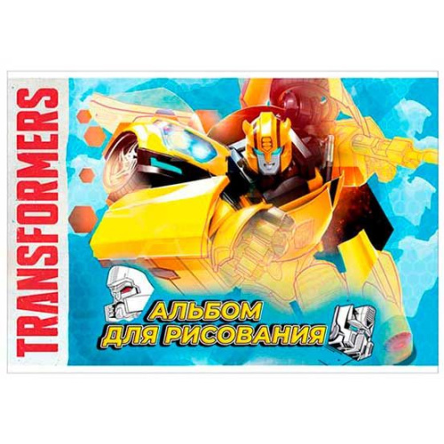 Альбом для рис.40л. КанцБиз "Transformers" TR204 на скобе,выб.уф-лак