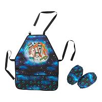 Фартук и нарукавники д/труда EK "Magic Lunapark" 56978 синий