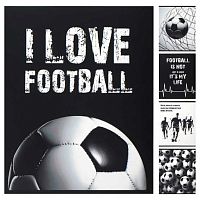 Тетрадь 48л. (клетка) КОКОС "Football monochrome" 241541 мат.лам.,тиснение,асс.