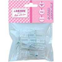 Набор прищепок декоративных deVENTE "Transparent" 10шт,45*7мм,прозрачн. 8120408