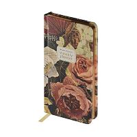 Ежедневник н/д А6  64л. BV кож.зам. "Flora. Lush Bouquet" 3-813/06 зол.срез,беж.бум.,линейка