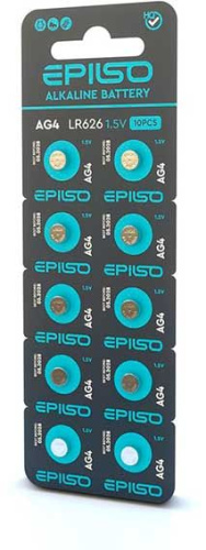 Батарейка EPILSO AG 4 10BC 1.5V (377,626) (БП-00000306)