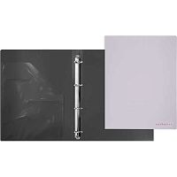 Папка 4 кольца 30мм deVENTE А5 "Esthetics" 3081518 лавандово-пепельная,"soft-touch",полипр.,1000мкм