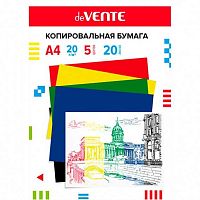 Бумага копировальная deVENTE А4  20л. 2041307 5цв. (красн.,жёлт.,зелён.,син.,чёрн.) в папке