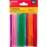 Стержень клеевой deVENTE 4181502 7мм,12шт,длина 100мм,крист.-цв.,е/подвес