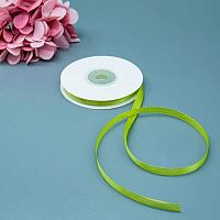 Лента 0,6см*22,85м атласная оливковая Микрос ч37685