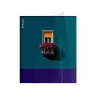 Тетрадь 48л. (клетка) EK пластик.обл. "CoverPrо Апельсин.Изумрудная рама" 65789
