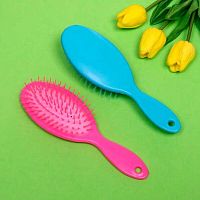 Расчёска массажная Ultramarine "Avrora Beauty" 452-1790 овальная,асс.