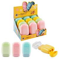 Точилка-ластик 2отв. КОКОС Daimarse 231079 пластик.,45*75мм,асс.