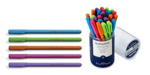 Ручка масл. шар. BV SlimWrite "Special" 20-0007 синяя,0,5мм,цв.корп.,в пласт.колбе