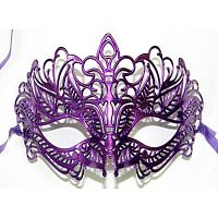 Маска карнавал. ФЕНИКС MAGIC TIME "Шоу в фиолетовом" 88924 полипроп.,лент.д/крепл.,7*24*8,5см