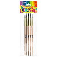 Кисть белка № 9 круглая deVENTE "Cosmo" 8073345 дерев.ручка