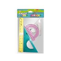 Набор геом. ПЧЕЛКА (4предм.) НП-2 (линейка 20см,трансп.2угол.)