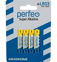 Батарейка Perfeo LR03 4BL Super Alkaline