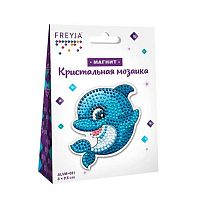 Мозаика кристальная ФРЕЯ "Дельфин" ALVM-051 магнит,8*9,5см